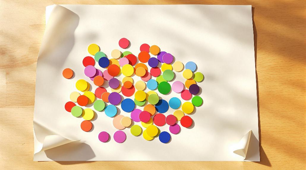 creative sticker paper art