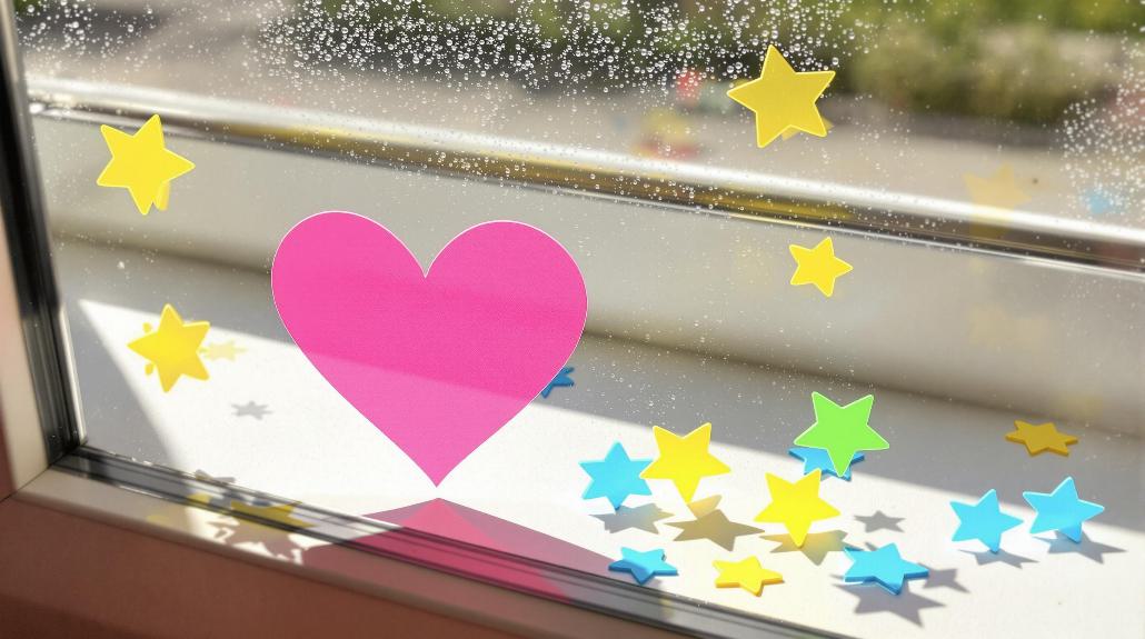 foam shapes window decoration