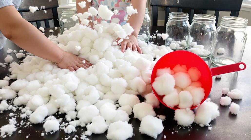 winter fun with cotton