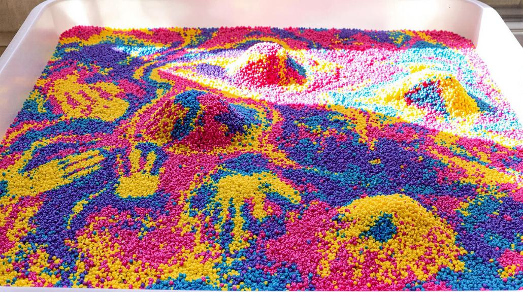 colorful tactile art experience