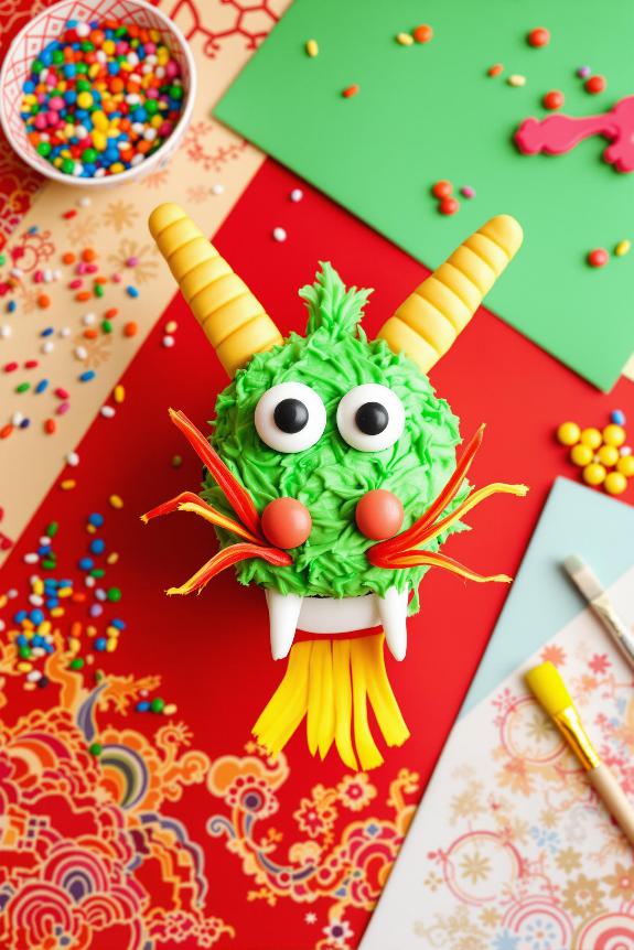 creative cupcake dragon project