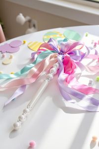 colorful easter celebration wands