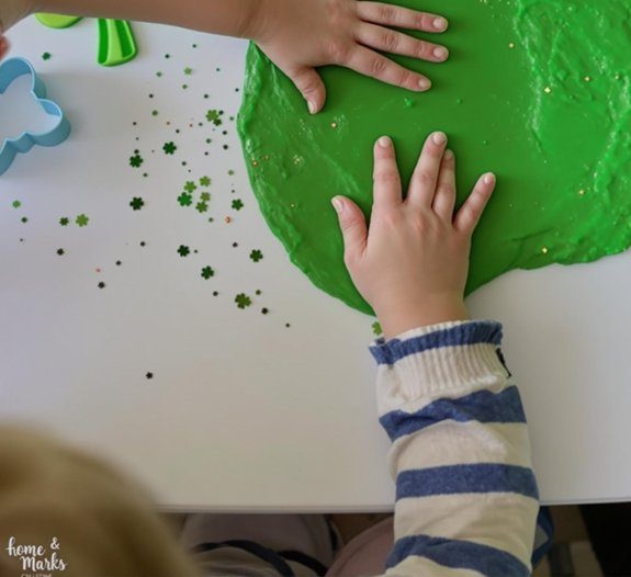 creative green playdough activities