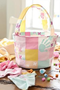 easter basket fabric transformation