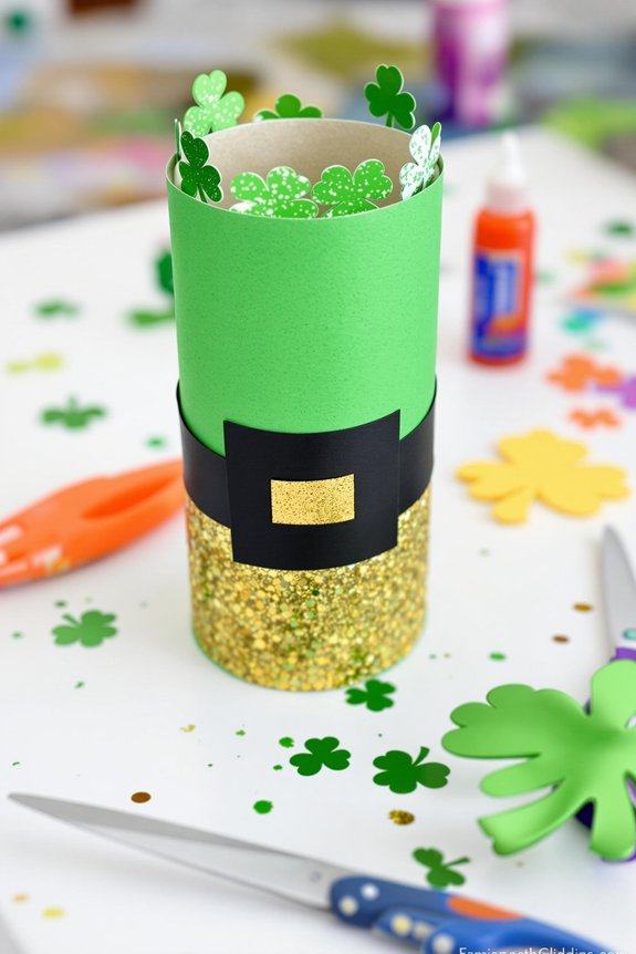 leprechaun hat from toilet paper