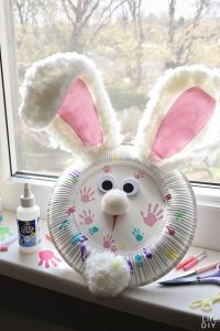 spring themed paper plate animals